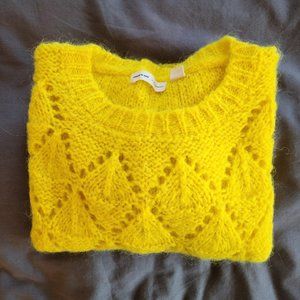 Bright Yellow Anthropologie Sweater
